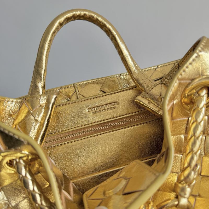 Bottega Veneta Small Andiamo Gold 743568