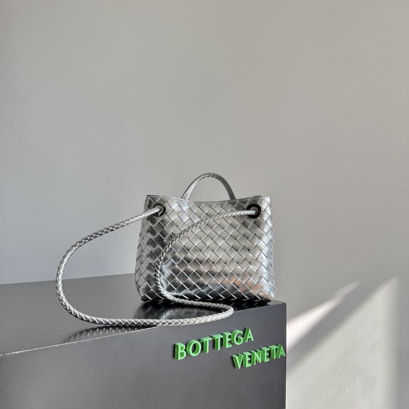 Bottega Veneta Small Andiamo Silver 743568