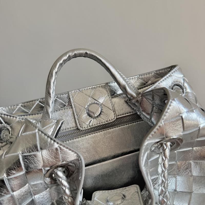 Bottega Veneta Small Andiamo Silver 743568