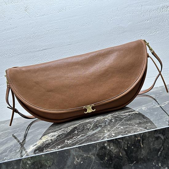 Celine Halfmoon Soft Triomphe Bag Bag Tan 124142