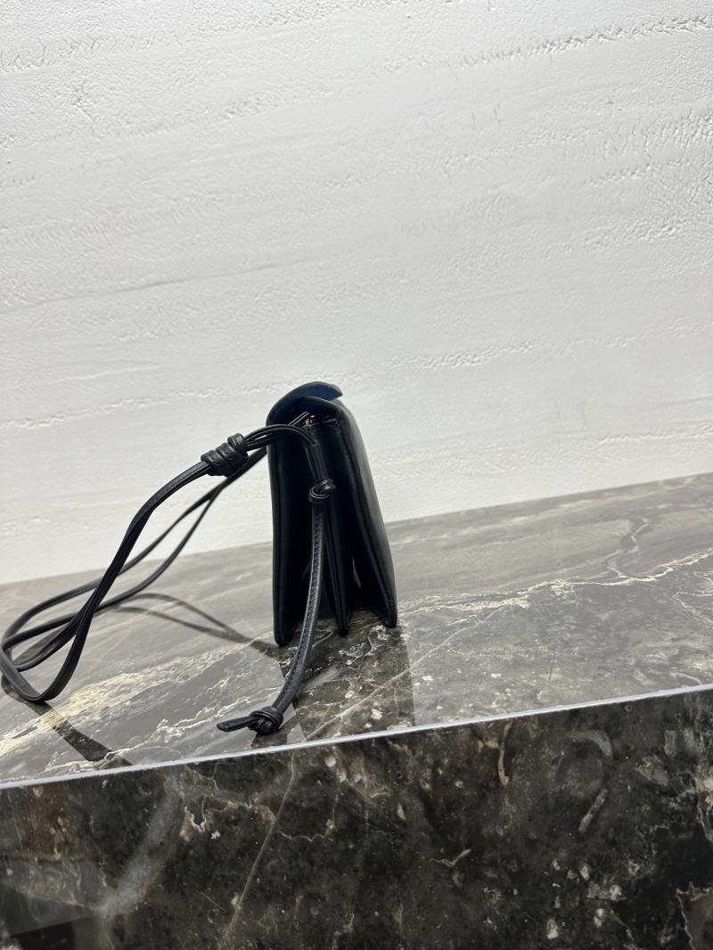 Celine Lambskin Trio Flap Black 10P862