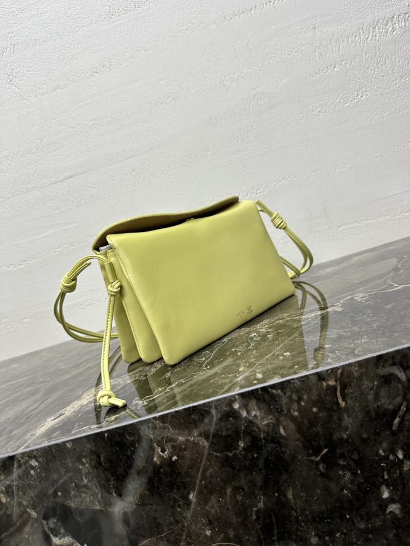Celine Lambskin Trio Flap Citrus10P862
