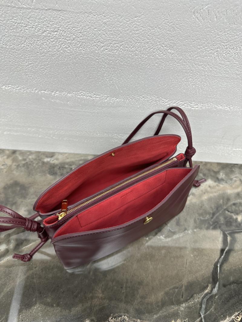 Celine Lambskin Trio Flap Syrah10P862