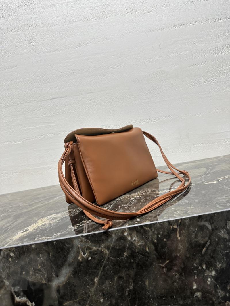 Celine Lambskin Trio Flap Tan 10P862