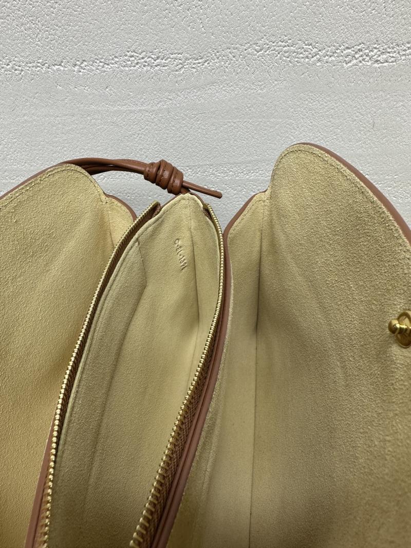 Celine Lambskin Trio Flap Tan 10P862