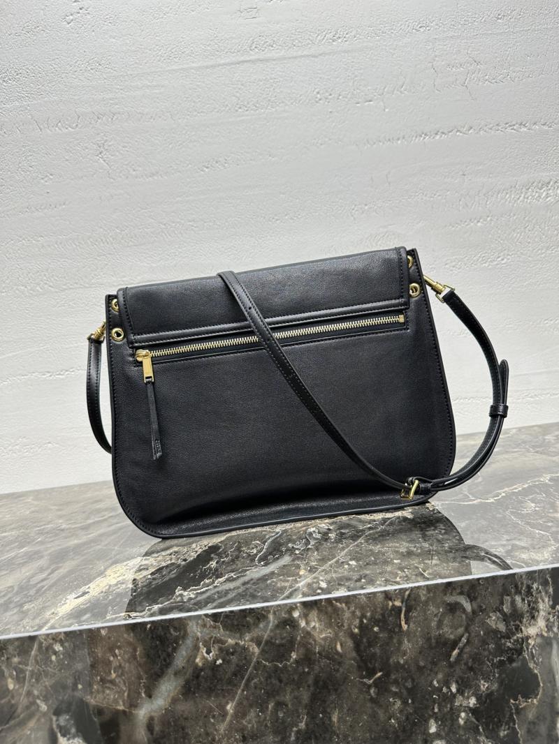 Celine Soft Triomphe Besace Black 123632