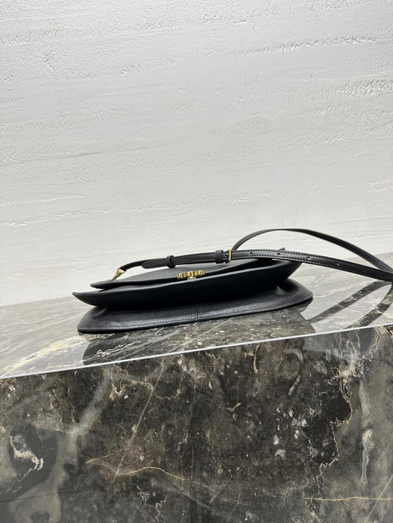 Celine Soft Triomphe Besace Black 123632