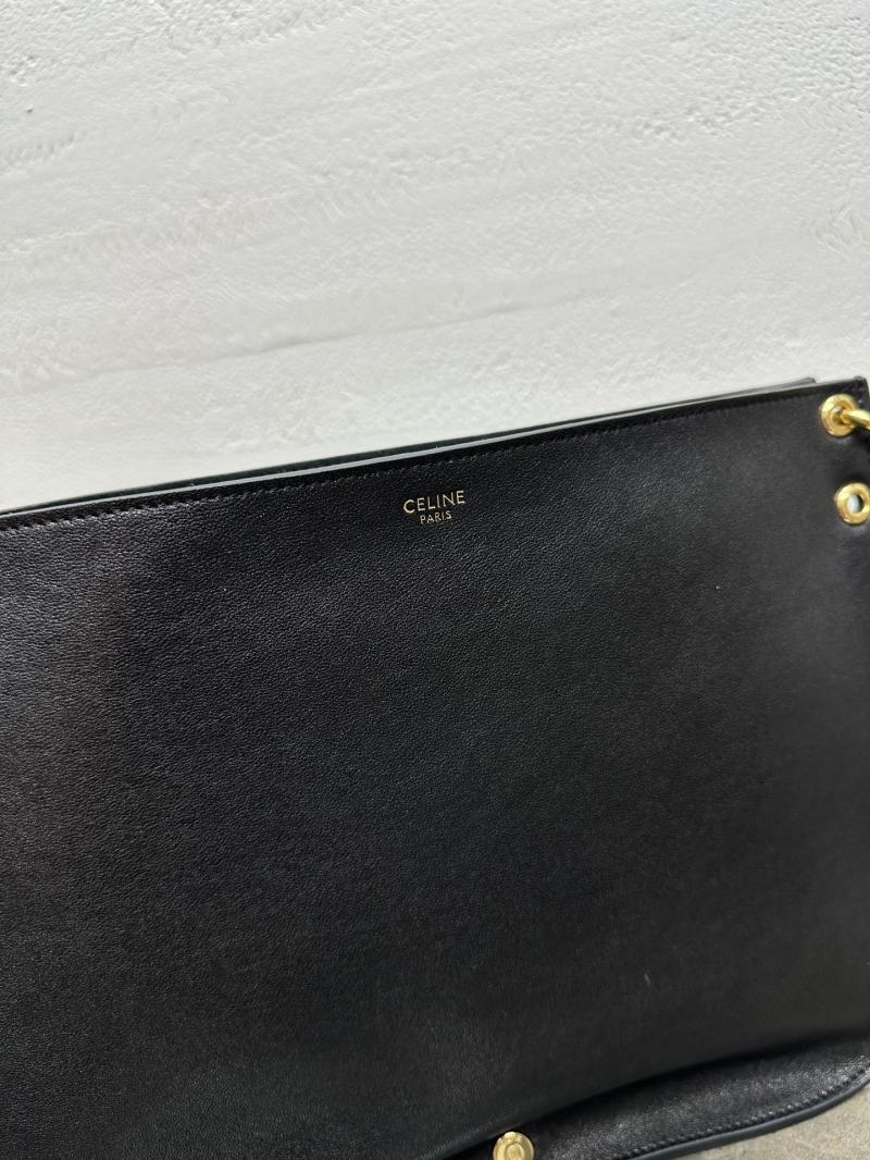 Celine Soft Triomphe Besace Black 123632