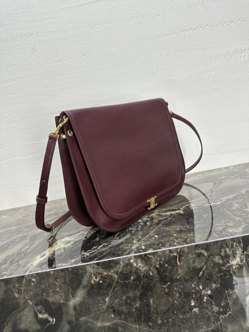 Celine Soft Triomphe Besace Syrah 123632