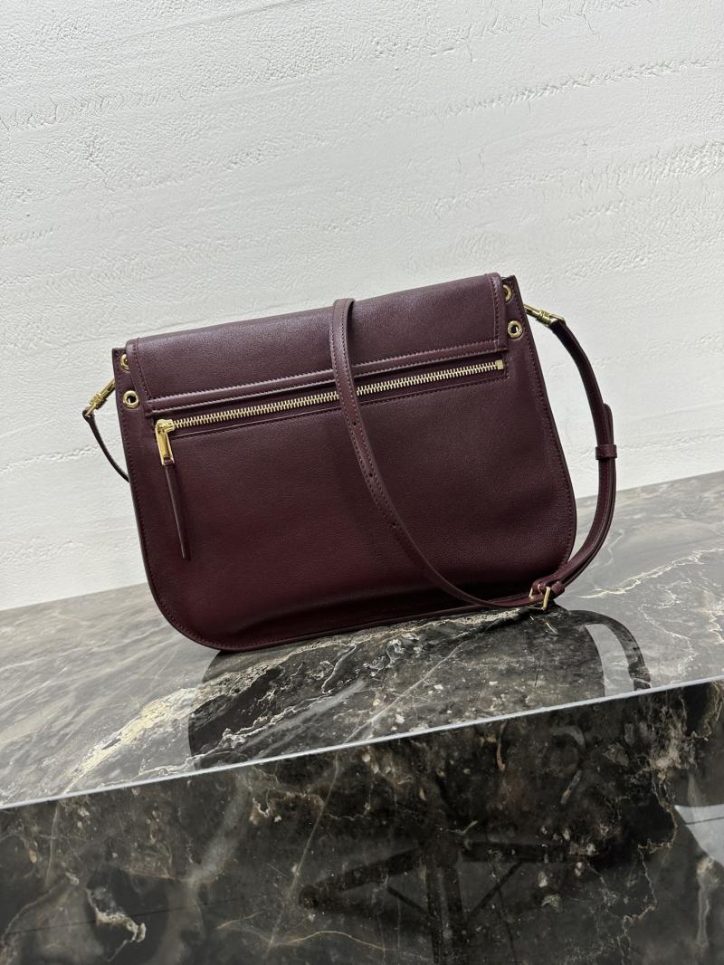 Celine Soft Triomphe Besace Syrah 123632