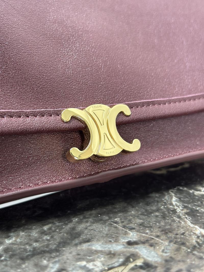 Celine Soft Triomphe Besace Syrah 123632