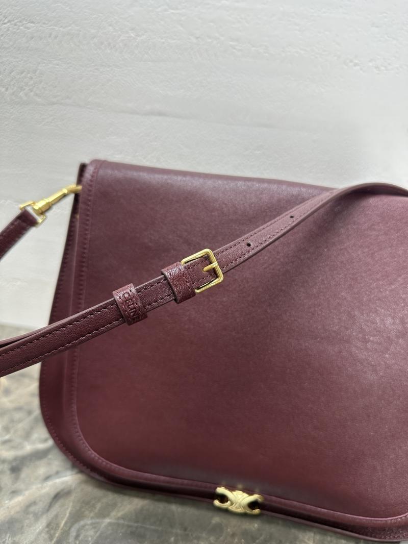 Celine Soft Triomphe Besace Syrah 123632