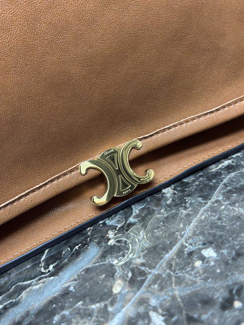 Celine Soft Triomphe Besace Tan 123632