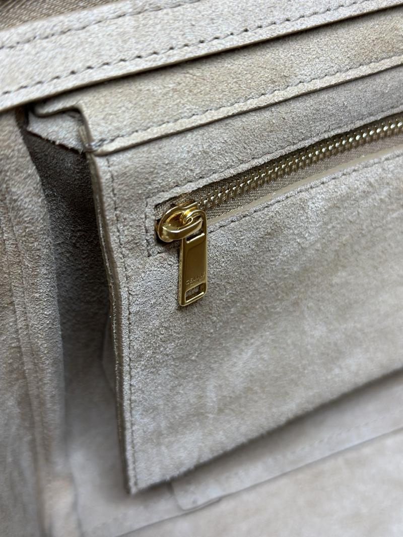 Celine Suede Small New Luggage Beige 124213