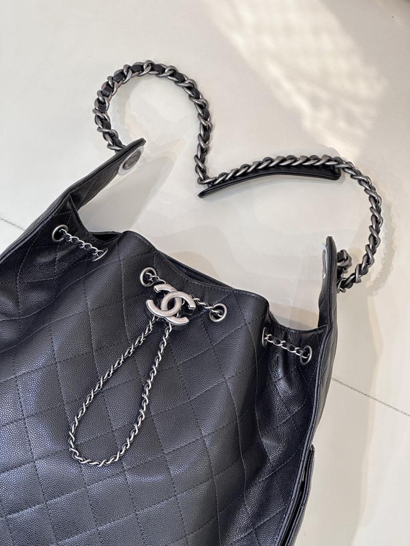 Chanel 25 Medium Handbag Black AS5311