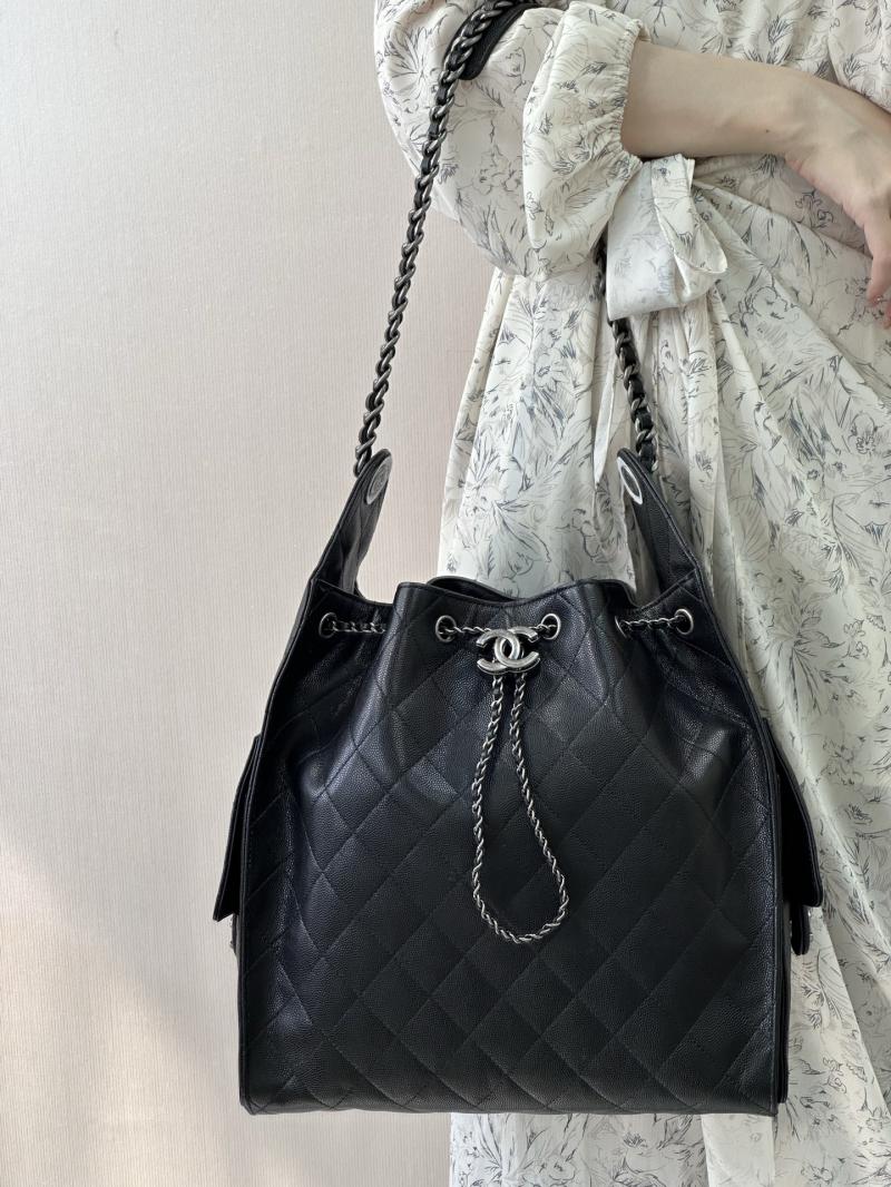 Chanel 25 Medium Handbag Black AS5311