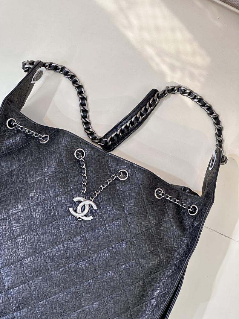 Chanel 25 Medium Handbag Black AS5311