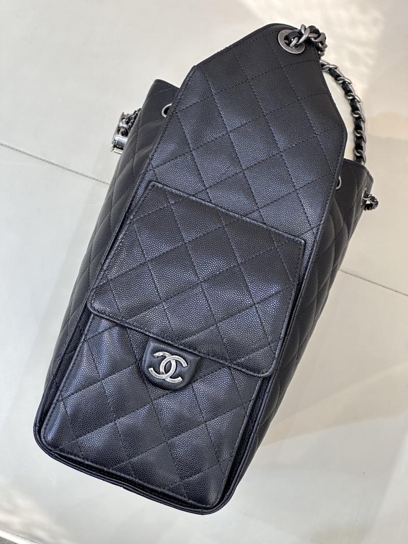 Chanel 25 Medium Handbag Black AS5311