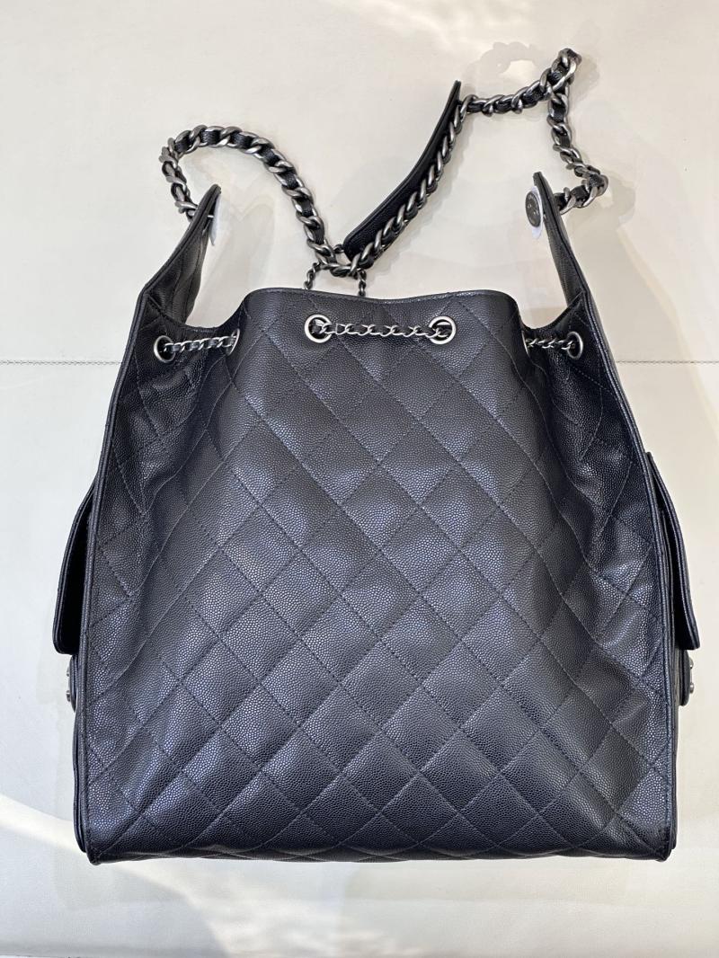 Chanel 25 Medium Handbag Black AS5311