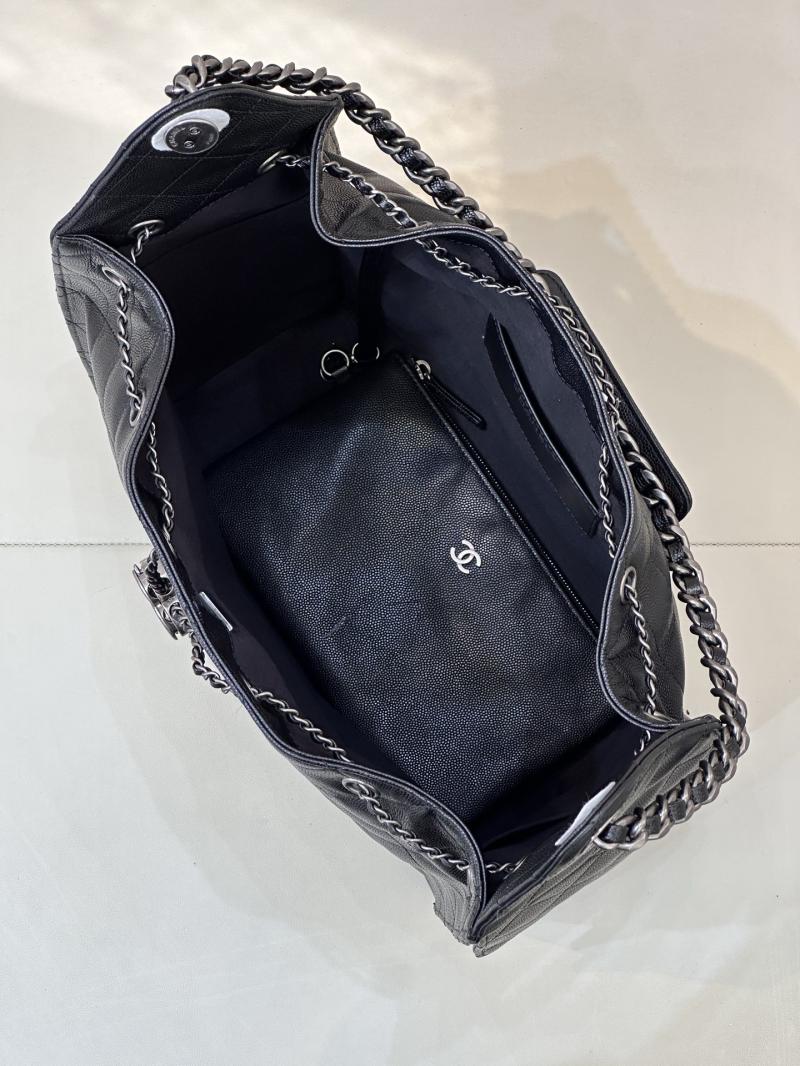 Chanel 25 Medium Handbag Black AS5311