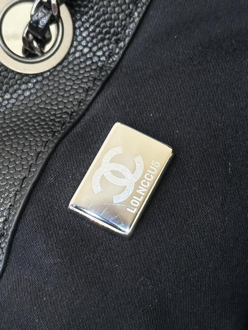 Chanel 25 Mini Handbag Black with Silver AS5631