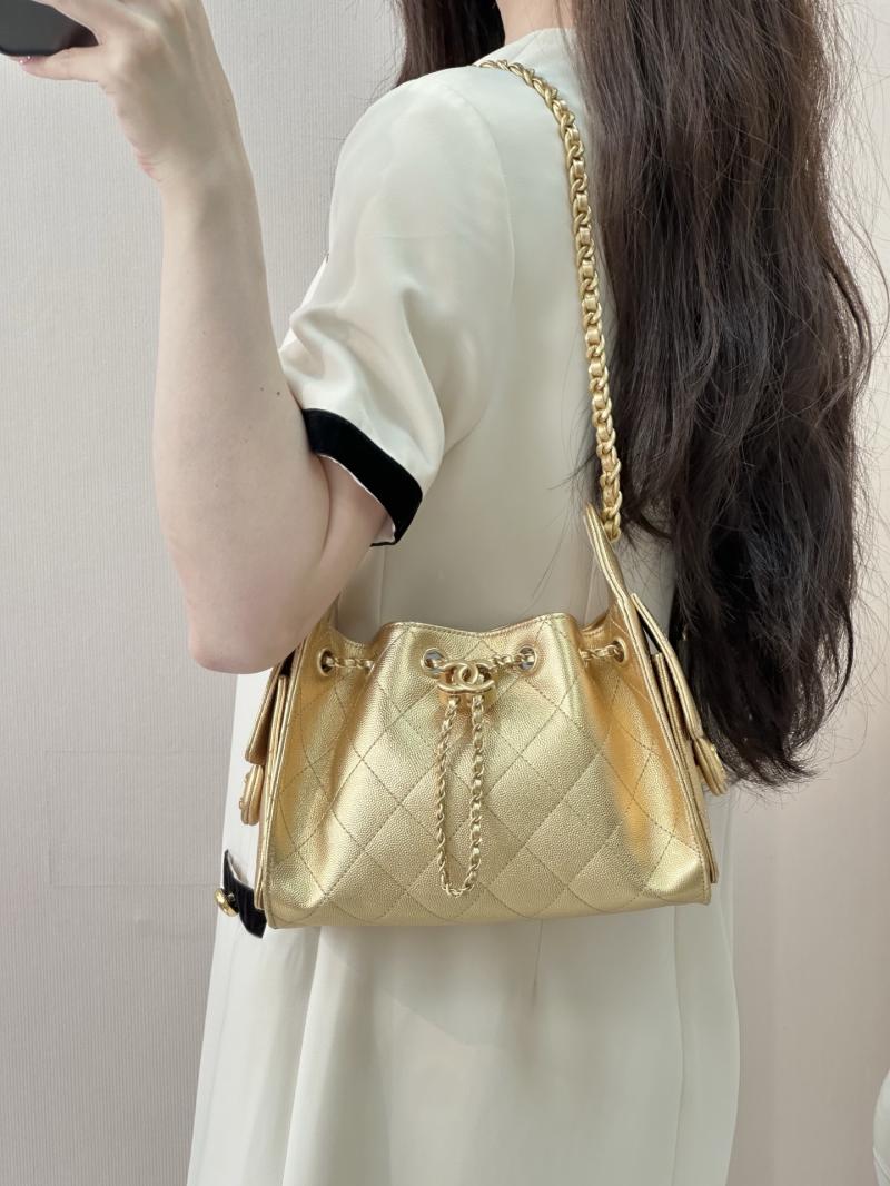 Chanel 25 Mini Handbag Gold AS5631
