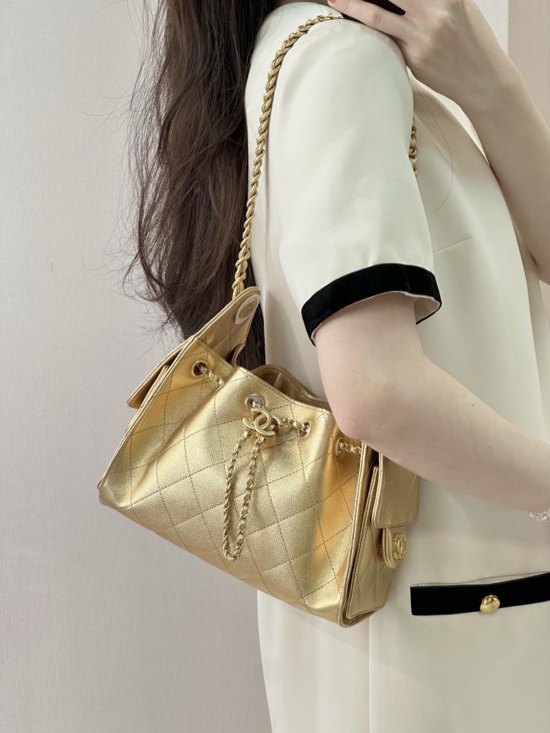 Chanel 25 Mini Handbag Gold AS5631