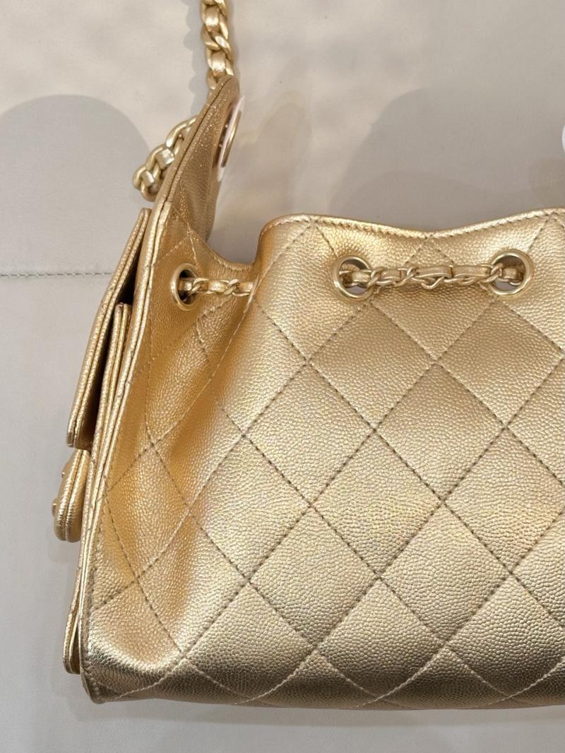 Chanel 25 Mini Handbag Gold AS5631