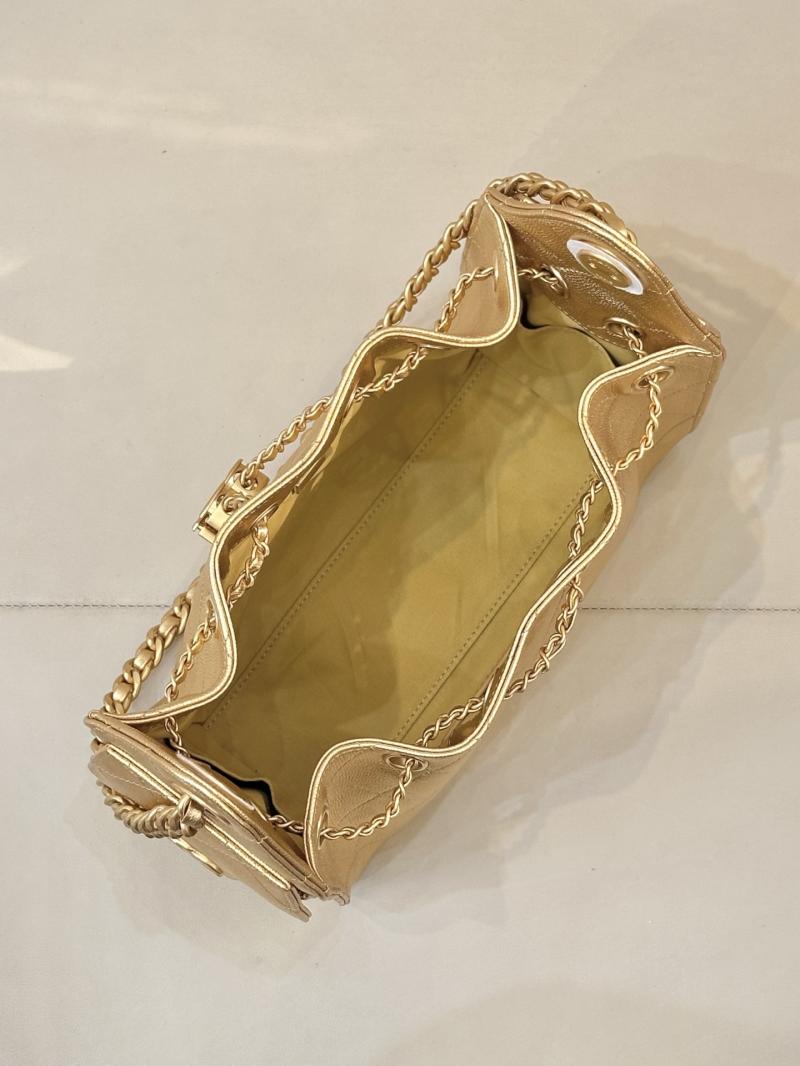 Chanel 25 Mini Handbag Gold AS5631