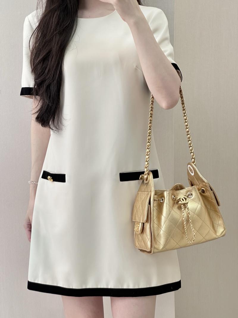 Chanel 25 Mini Handbag Gold AS5631