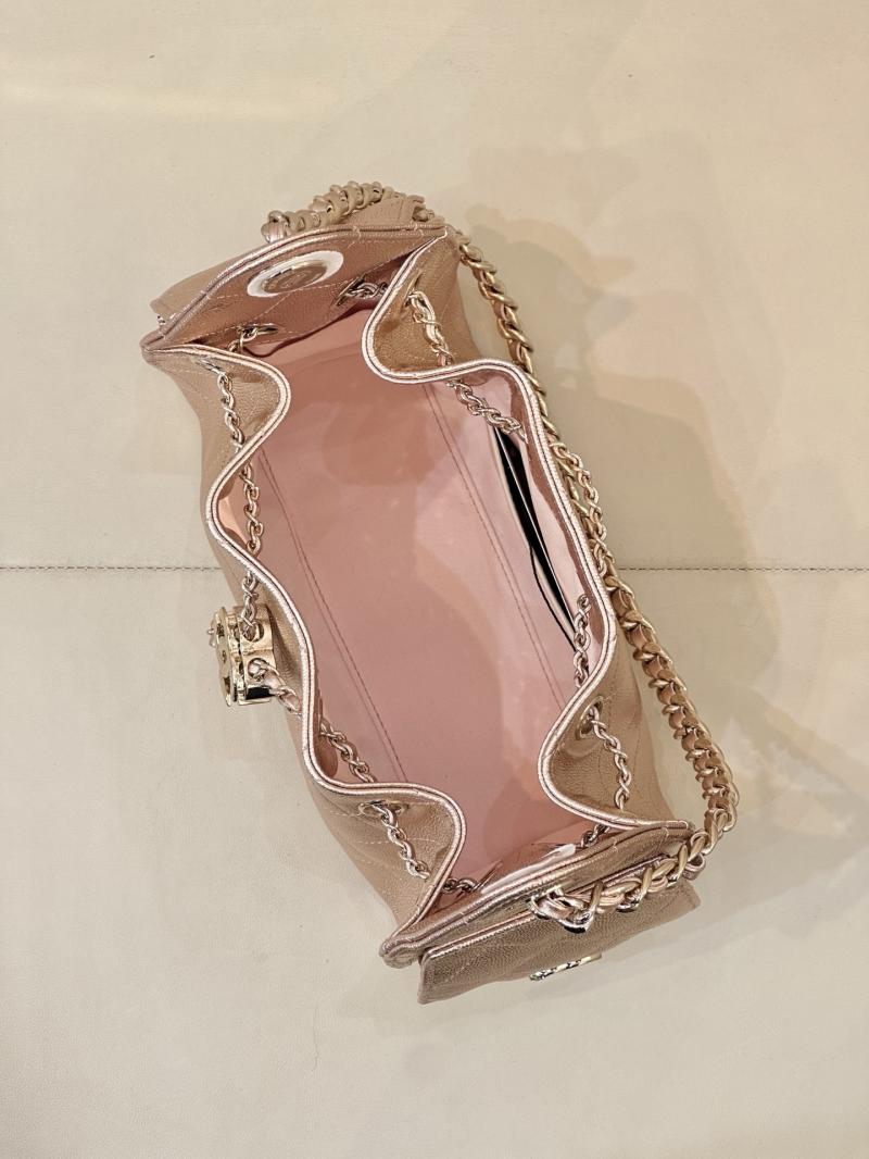 Chanel 25 Mini Handbag Rose Gold AS5631