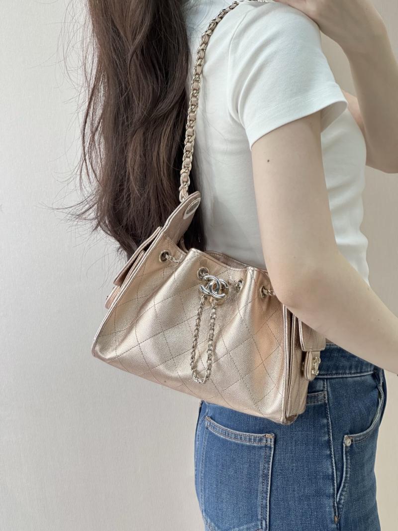 Chanel 25 Mini Handbag Rose Gold AS5631
