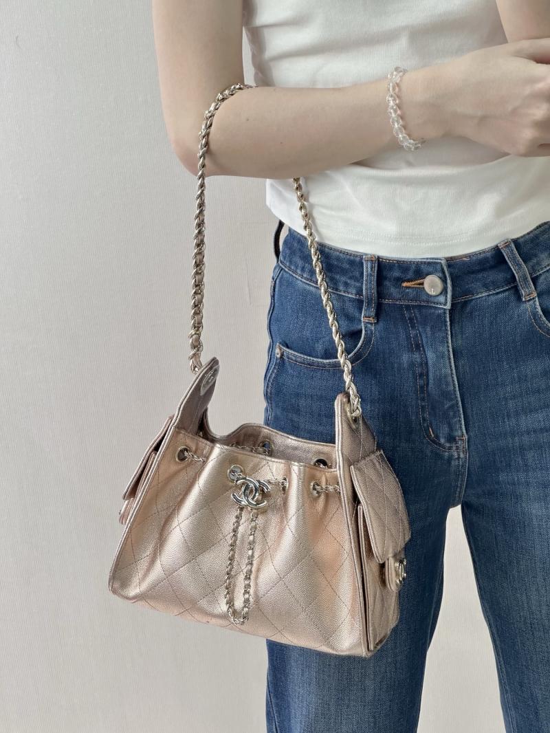 Chanel 25 Mini Handbag Rose Gold AS5631