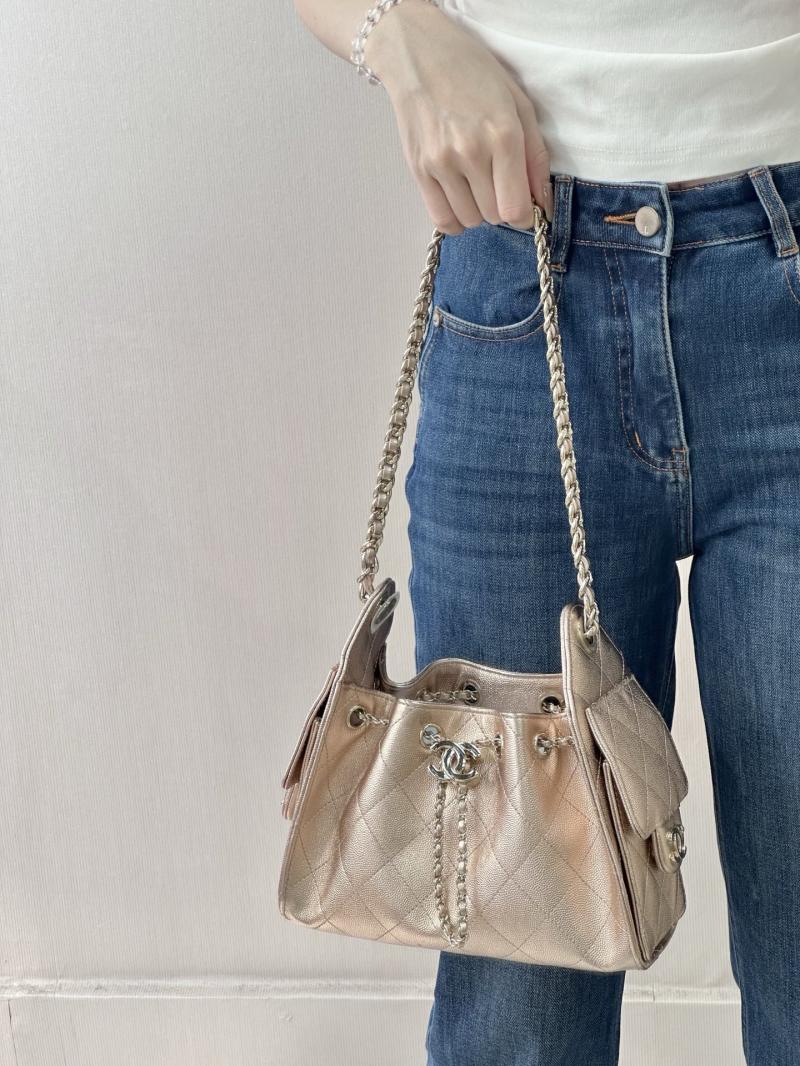 Chanel 25 Mini Handbag Rose Gold AS5631