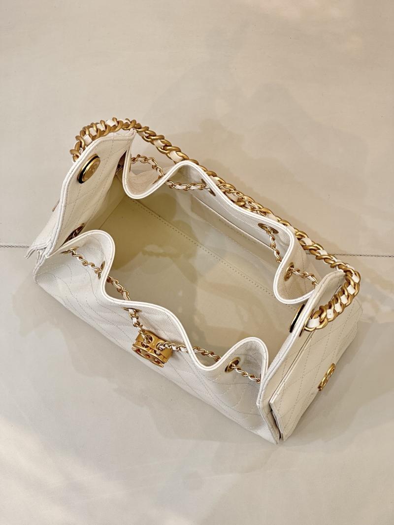 Chanel 25 Small Handbag Off-white AS5293