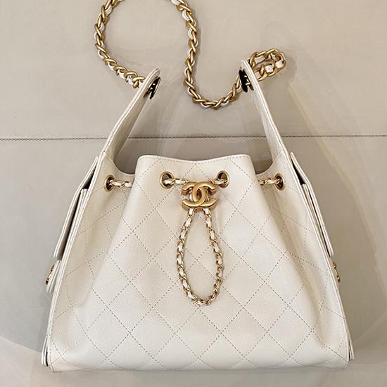 Chanel 25 Small Handbag Off-white AS5293
