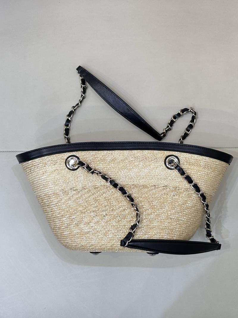 Chanel Braided Straw Small Tote AS5951