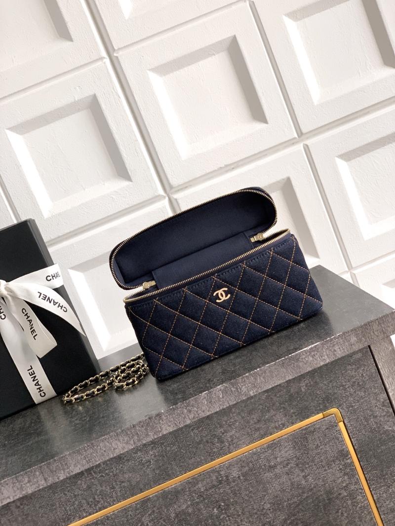 Chanel Classic Denim Vanity Dark Blue AP4385