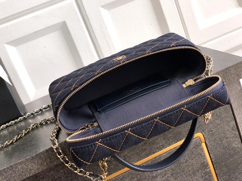 Chanel Classic Denim Vanity Dark Blue AP4385