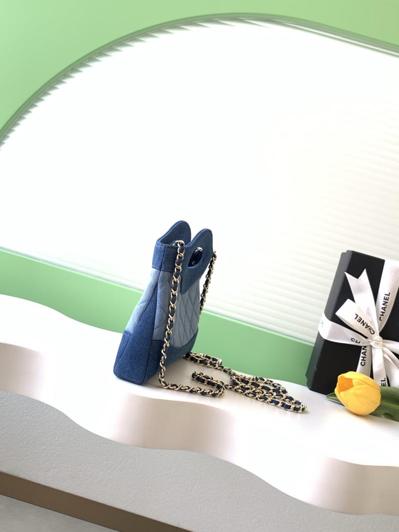 Chanel Denim Clutch Light Blue AP3656