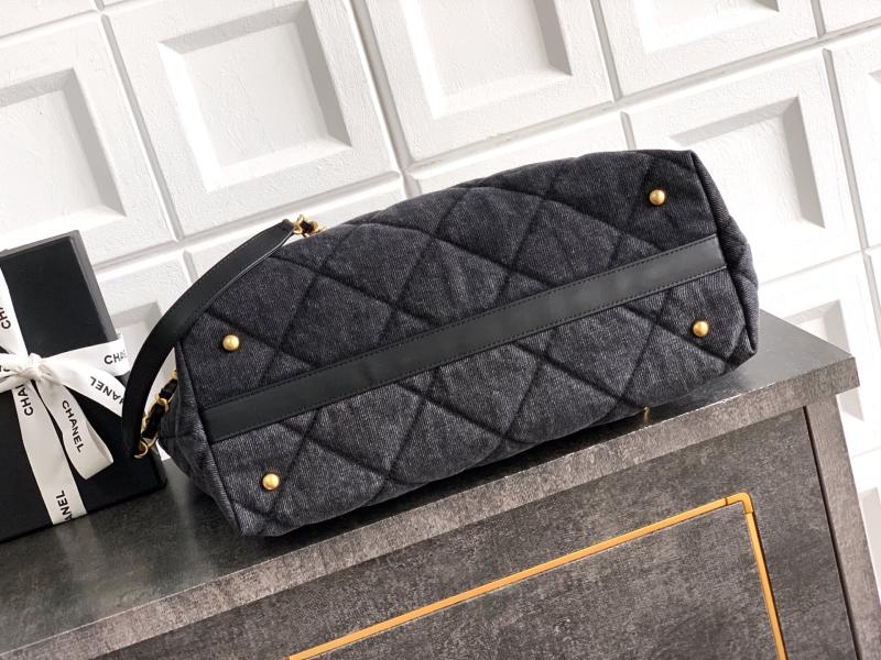 Chanel Denim Tote Bag Black AS4401