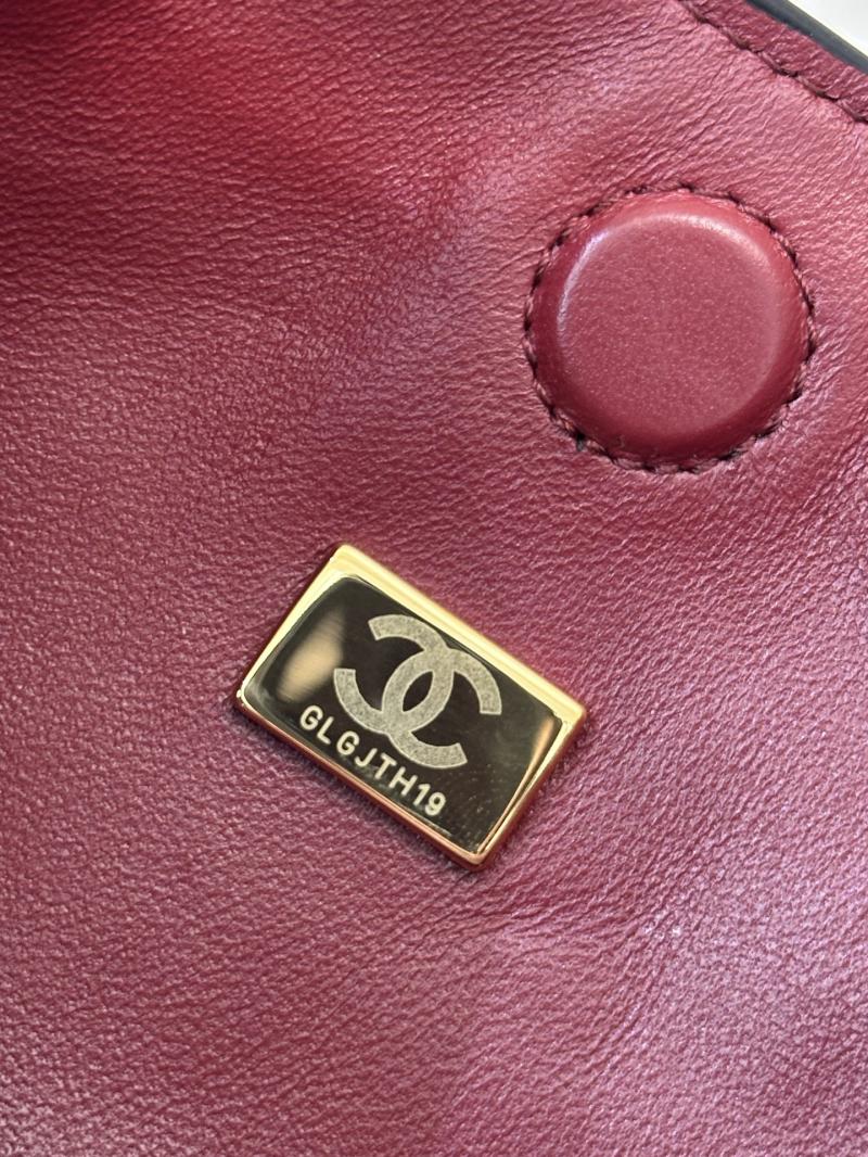 Chanel Lambskin Hobo Bag Black AS6045