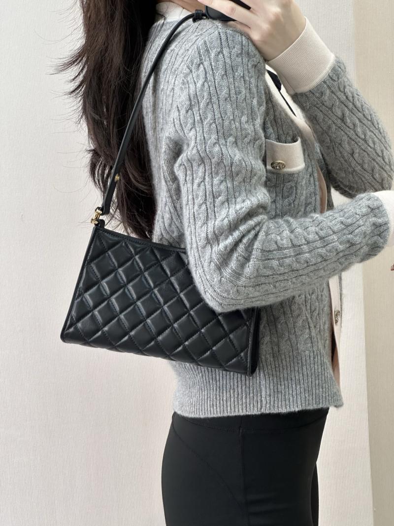 Chanel Lambskin Hobo Bag Black AS6045