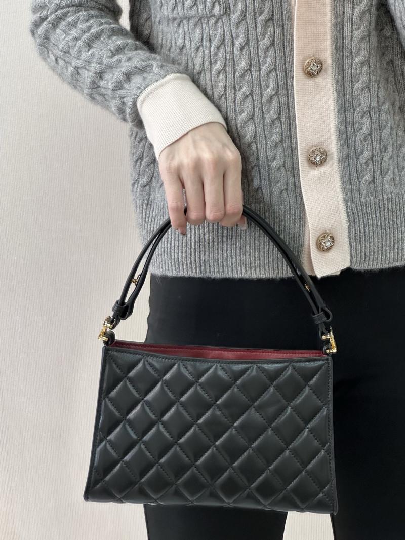 Chanel Lambskin Hobo Bag Black AS6045