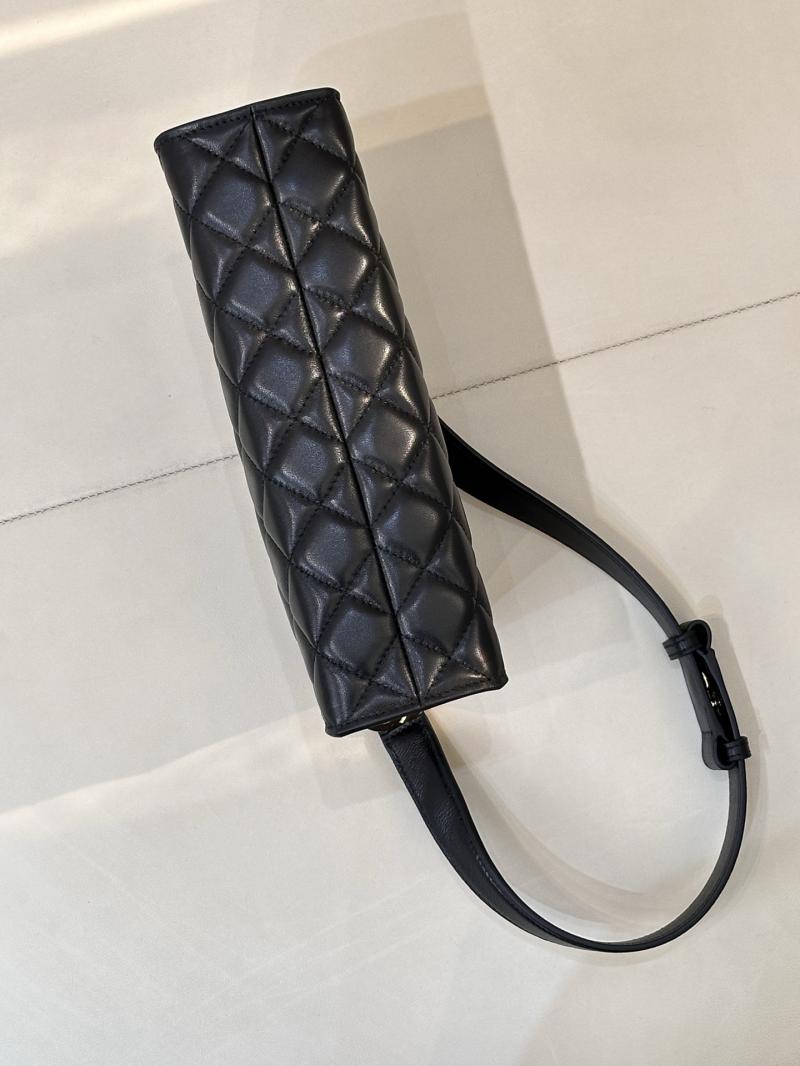 Chanel Lambskin Hobo Bag Black AS6045