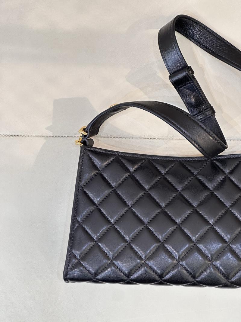 Chanel Lambskin Hobo Bag Black AS6045
