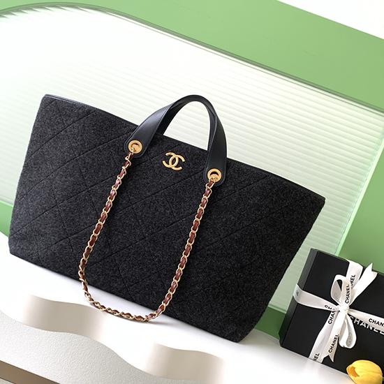 Chanel Maxi Shopping Bag Black AS5853