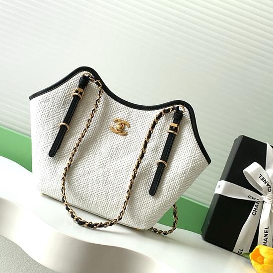Chanel Small Tote White AS6015
