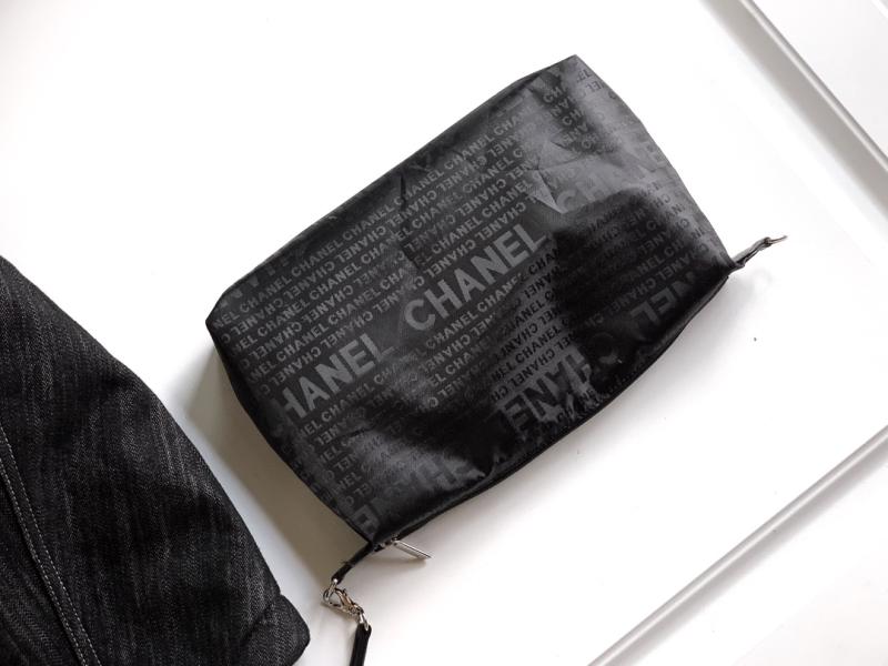 Chanel Vintage Denim Tote Bag Black AS4501