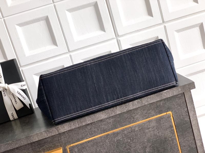 Chanel Vintage Denim Tote Bag Blue AS4501